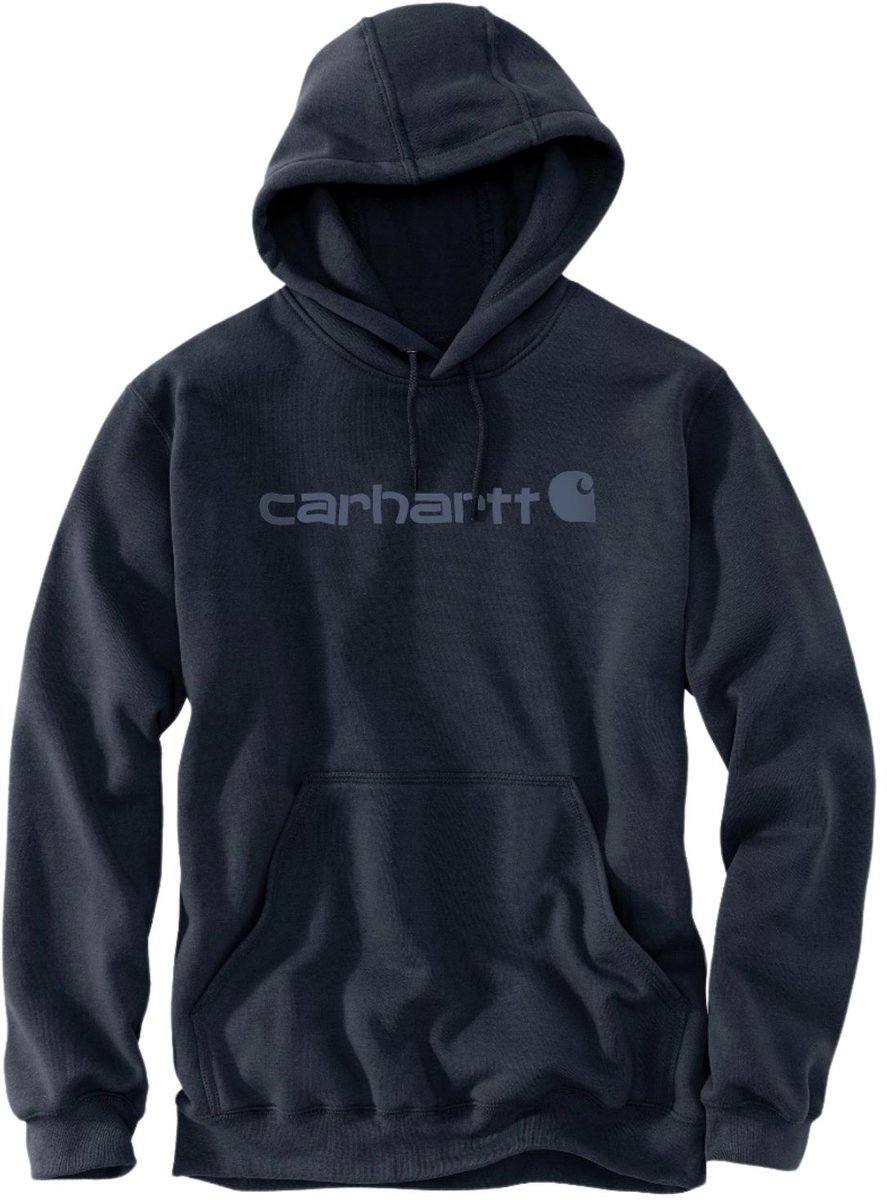 Carhartt Marquette Logo Hoodie Marineblauw