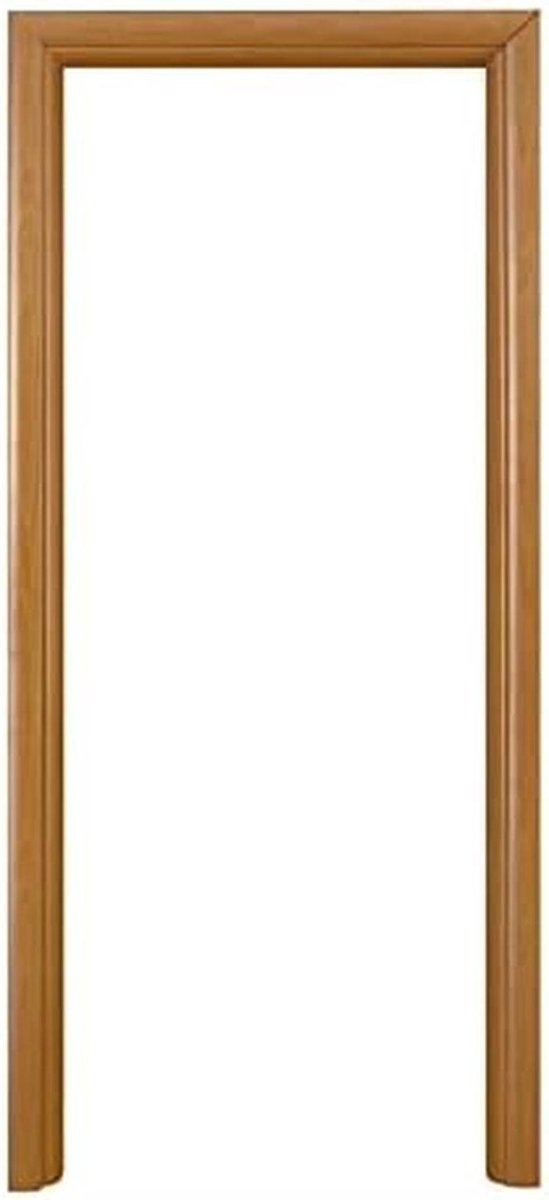 Houten Deurkozijn Set - Vouwdeur Frame - Deuren Monteren - Gewelfd Ontwerp - 77 x 213 cm - Walnoot Natuurlijk