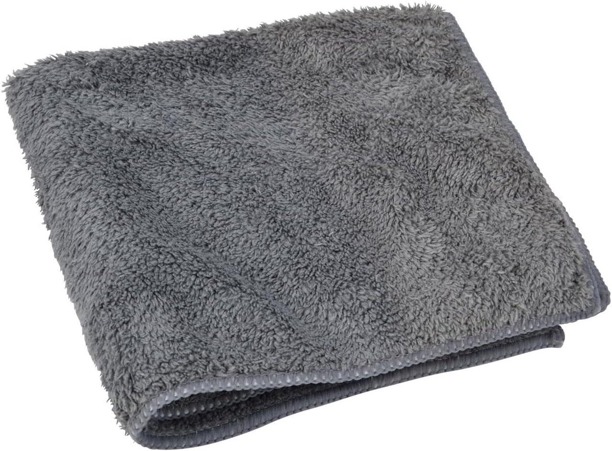 Microvezeldoek - Schoonmaakdoek - Streeploos Reinigen - Extra Dik - 40x40 cm - Antraciet