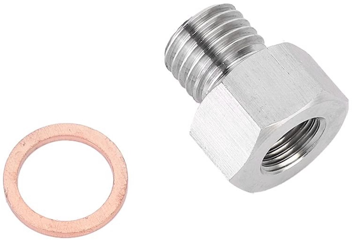 ONF3 - Fitting Adapter M12X1.5 - 1/8 inch - Duurzaam en Betrouwbaar - Roestvrij Staal - Metrisch Mannelijk - Geschikt voor Diverse Toepassingen