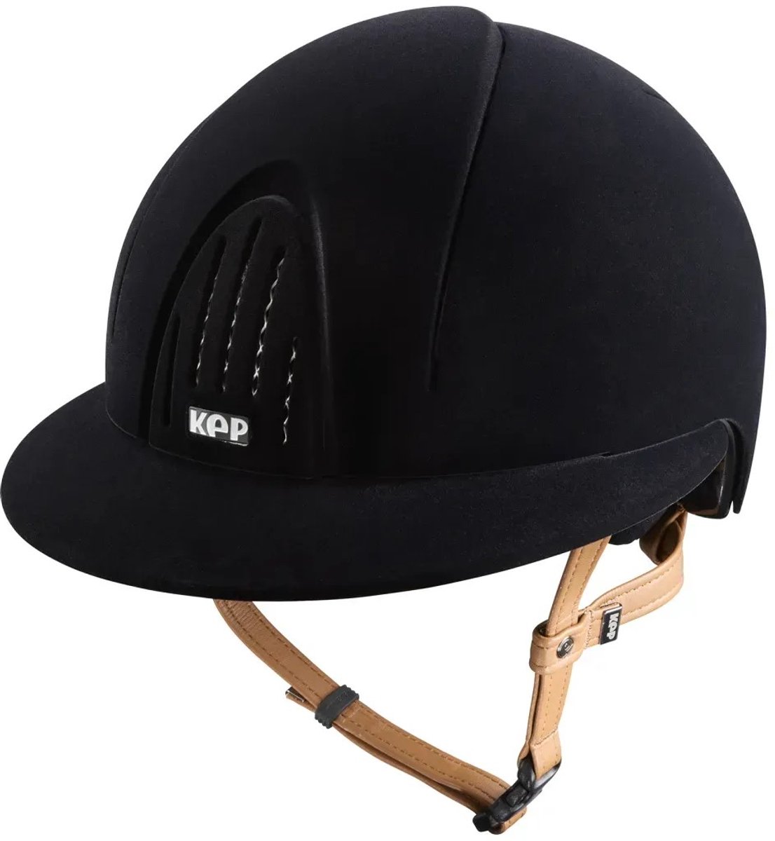 KEP Italia Smart Nova Velvet Zwart Cognac Bandje M Polo Klep