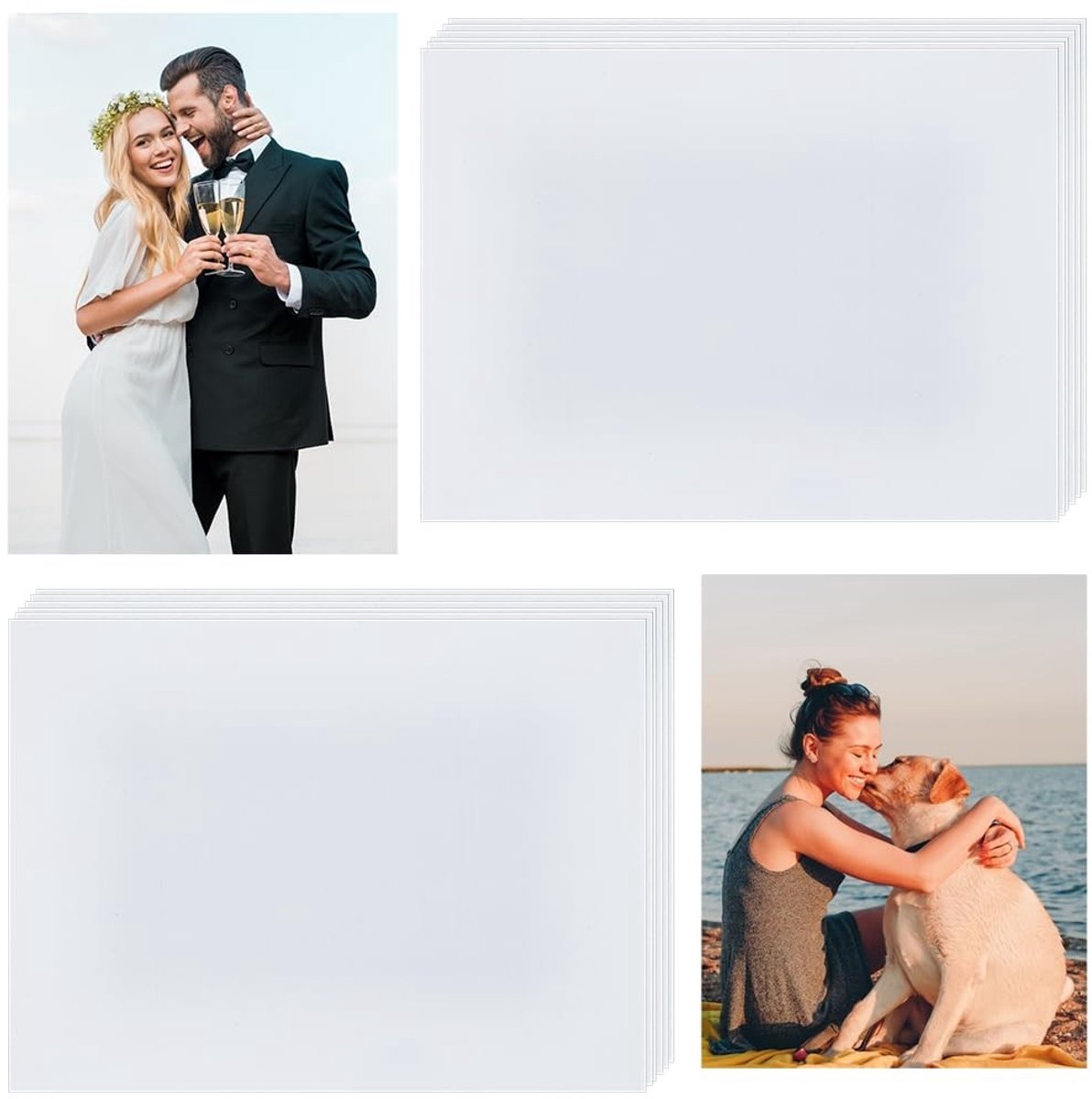 aladdien - Sublimatie Aluminium Foto Platen - DIY Wanddecoratie - 20 Stuks - 20x15 cm - Fotoprints - Creatieve Projecten - Geschikt voor Persen - Al...