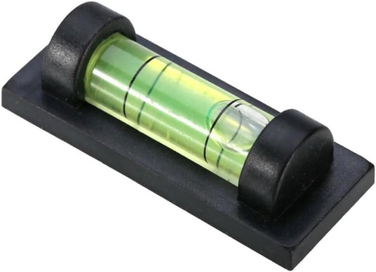 Mini Waterpas - Zakformaat Tool - Nauwkeurig Meten - Magnetische Bevestiging - 4.8 cm - Zwart