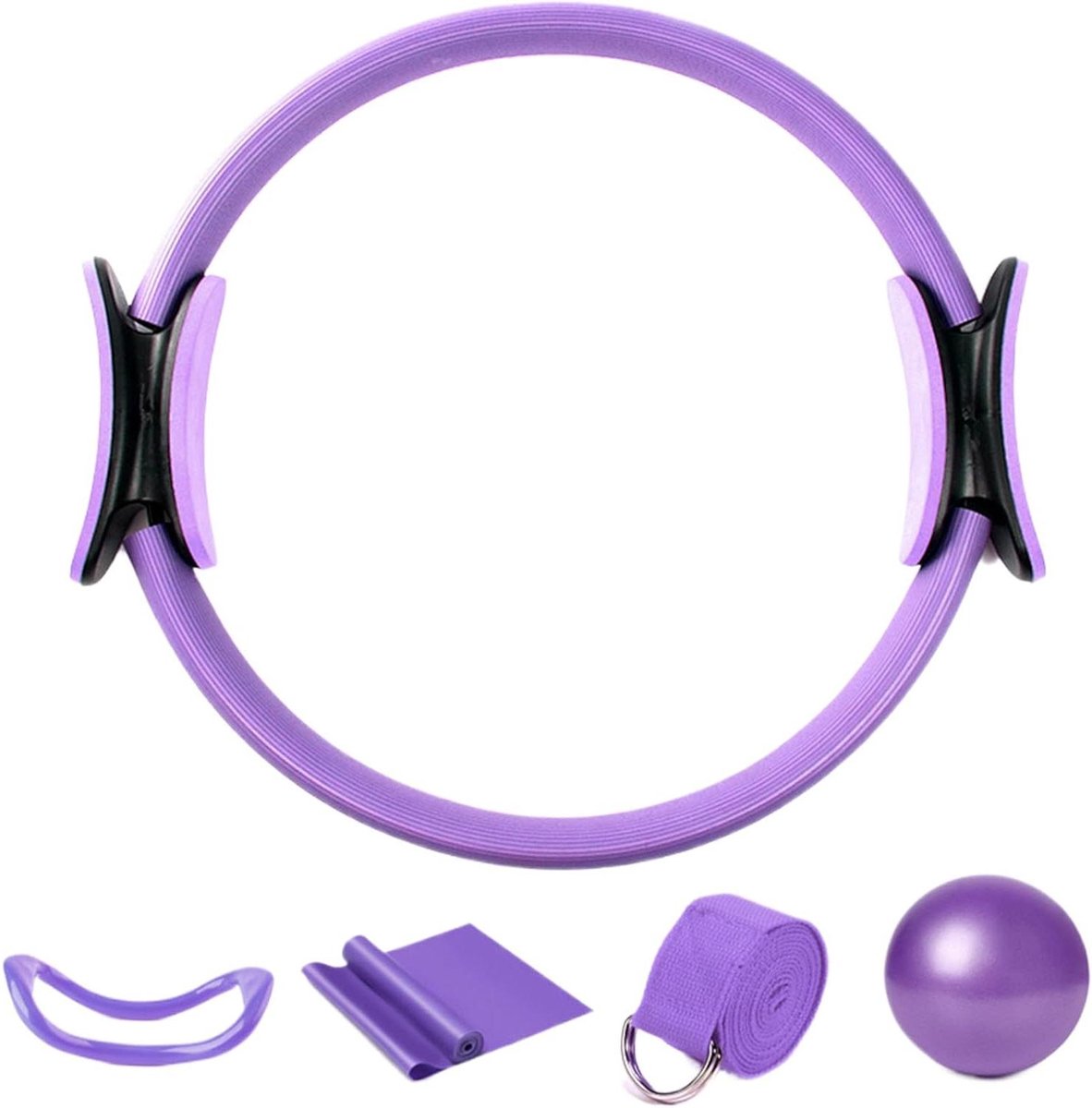 Pilates fitnesskit - Oefen set - Thuis sporten - Verbeterde stabiliteit - 385 x 37 x 67 cm - Paars