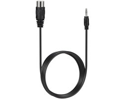 aladdien - Câble MIDI DIN 5 broches - 1,5m - Compatible stéréo TRS 3,5 mm - Câble audio professionnel - Idéal pour équipement musical - Son fiable...