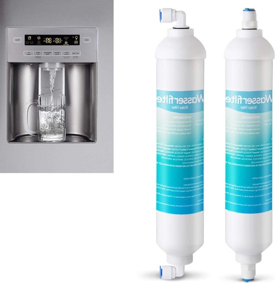 Universele Waterfilter Cartridge voor Koelkast - Vervangingsfilter voor Samsung, LG en AEG - Geschikt voor Koelkast en Vriezer, Verbeterde Waterkwaliteit en Smaak