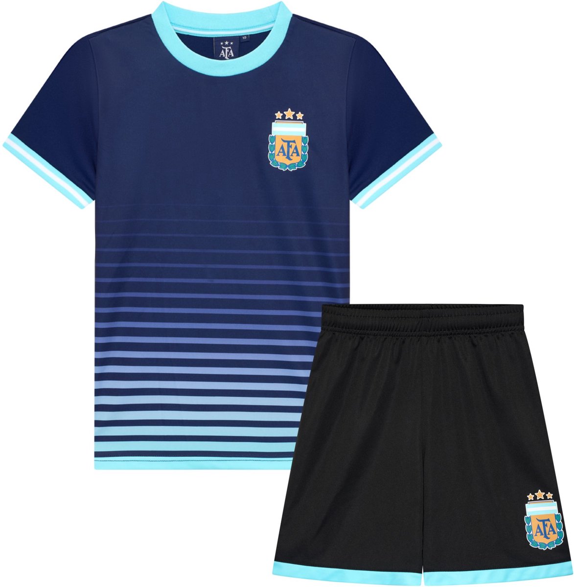 Argentinië Uit Tenue Kind - Maat 116 t/m 164 - Voetbaltenue voor Kinderen - Officiële AFA Fanmerchandise