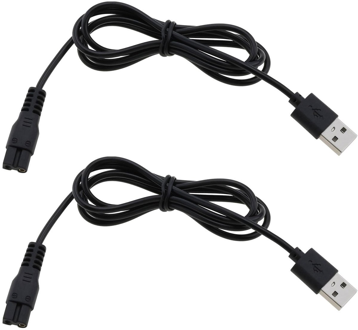 aladdien - Scheerapparaat Oplaadkabel - 5V USB Trimmer Kabel - Vervangend Oplaaddeel - Geschikt voor Brio Beardscape - 2 Stuks