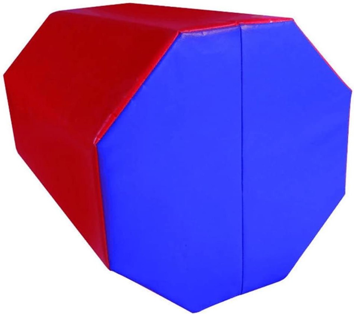 Achthoekige turnmat - Oefenmat gymnastiek - Salto's oefenen - Veilig schuim - 38x38x50 cm - Rood