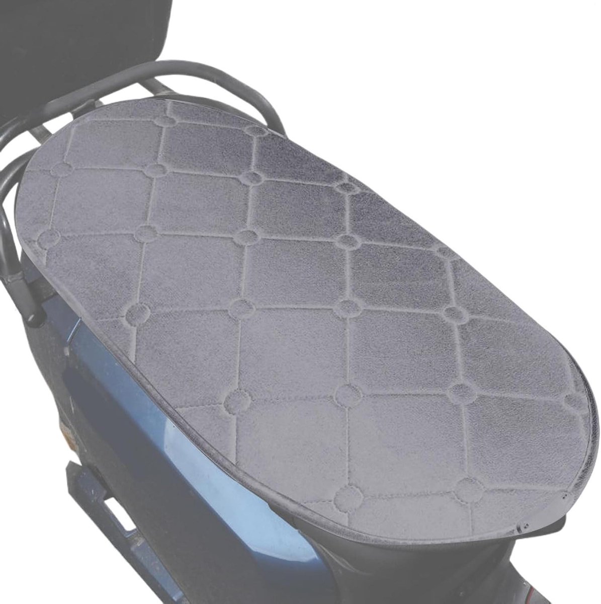 Motorzadel Kussen - Stoelverwarming - Comfortabel Rijden - Waterdicht & Veilig - 38 x 32 x 10 cm - Grijs