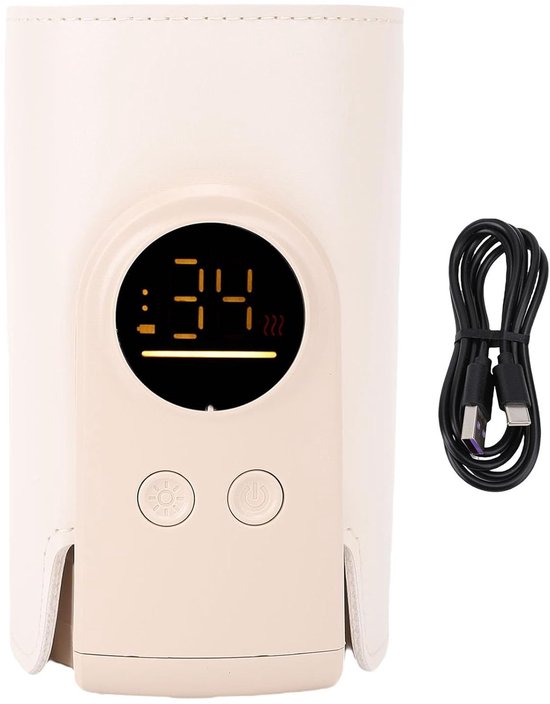 Baby Fles Warmer - Draagbare Melk - Onderweg Voeden - Lange Batterijduur - 8000mAh - Grijs — afbeelding 4