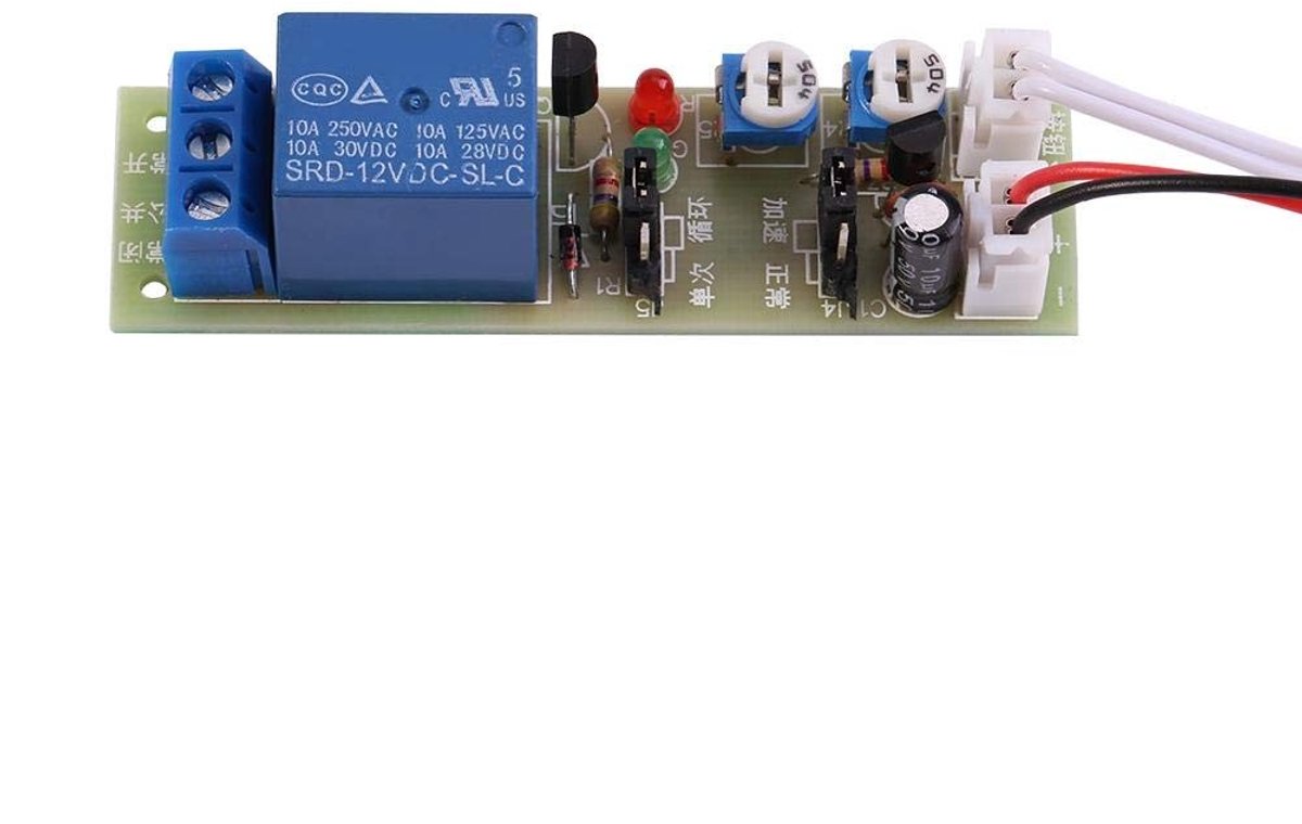 ONF3 - Multifunctionele Vertragingstijd Moduler - Schakelaar met Timer - Compact formaat - 12V Relaismodule - Geschikt voor Klussen - 0-15 min c...