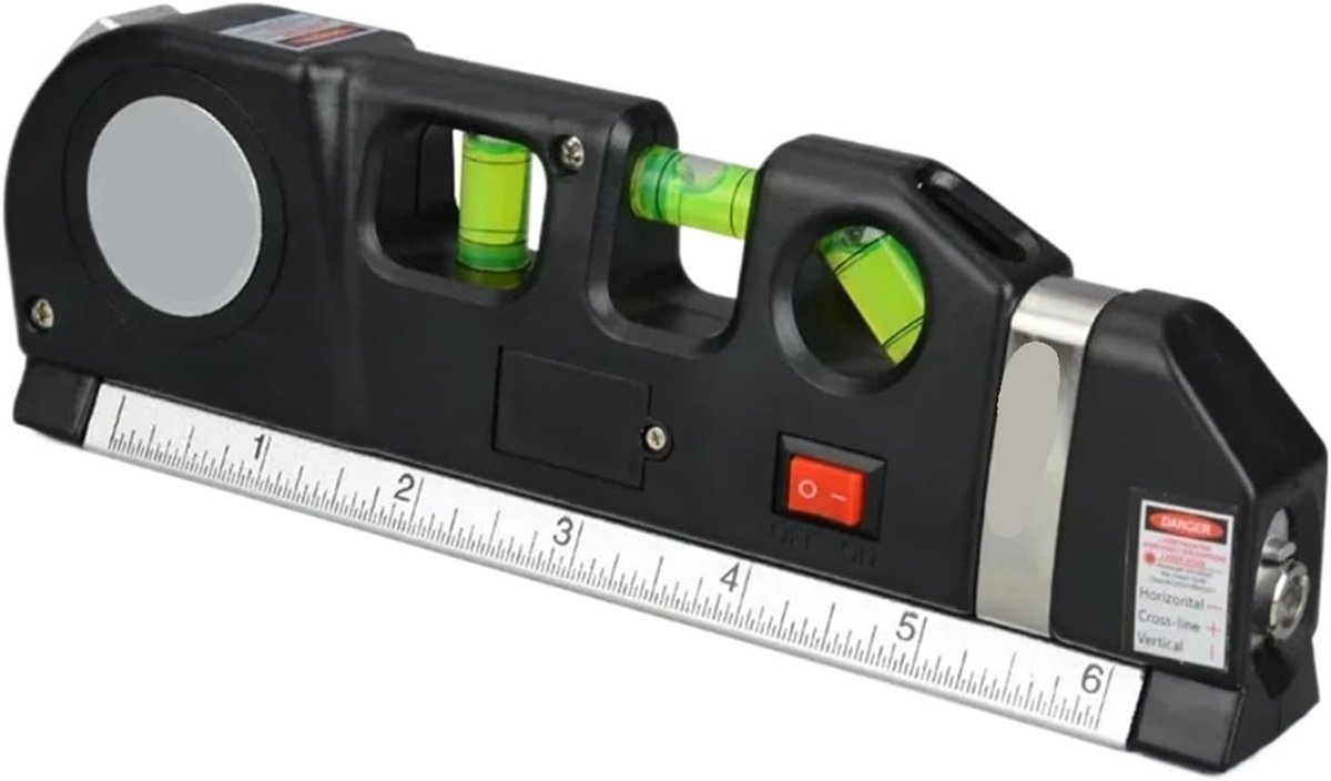 Laser Waterpas - Meetinstrument Lijnlaser - Precies Ophangen - Statiefbevestiging - Multifunctioneel - Eén Kleur