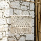 Macramé hanglamp Riva -Ø38cm- ronde macramé hanglamp - 4shine