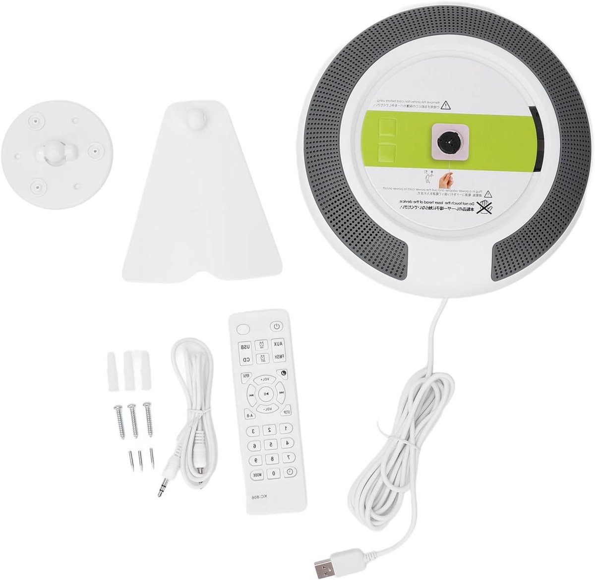 Draagbare CD Speler - Muur CD Muziek - Muziek Luisteren - Bluetooth 5.0 Connectiviteit