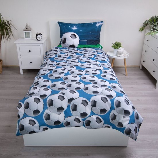 Voetbal Dekbedovertrek Eenpersoons - 140 x 200 cm van Good Morning — afbeelding 5
