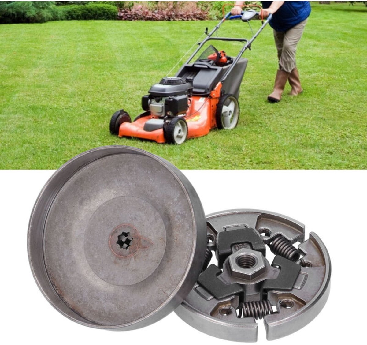 Koppelingsdrum en aandrijfplaat geschikt voor Stihl FS80 FS85 FC80 FC85 HT70 HT75 -