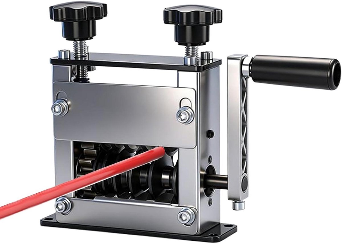 Koperdraad stripmachine - Kabelstripper - Draad strippen - 6 gaten verstelbaar - 0.04-0.67 inch - Zilver