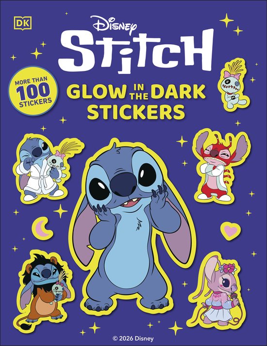 Disney Stitch Glow in the Dark Ultimate Sticker Book - cover