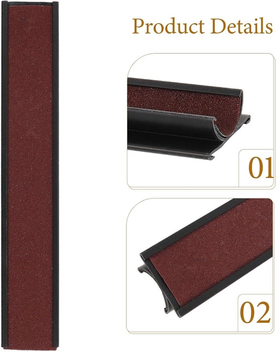 Biljartkeu Tip Schuurmachine - Keu Reparatie Gereedschap - Keu Onderhoud - Nauwkeurige Vormgeving - 23 cm - Donkerrood — afbeelding 5