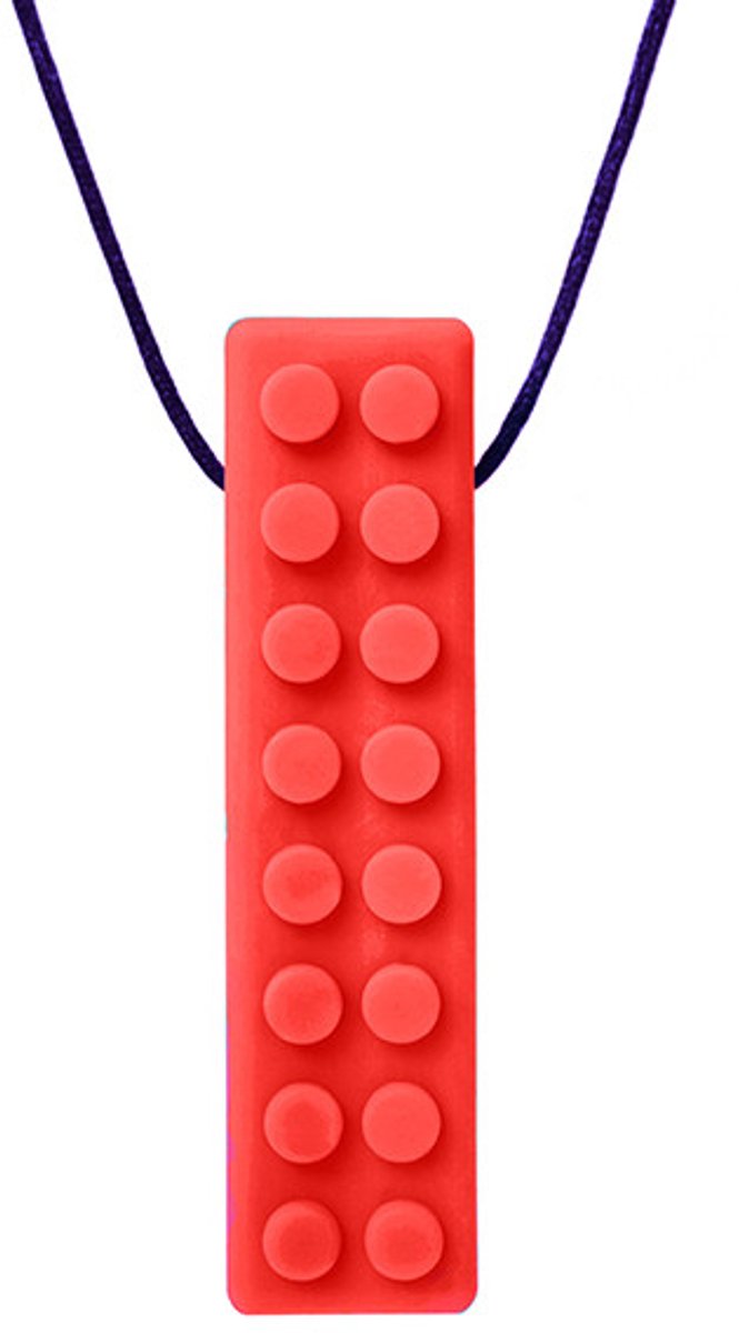 Ark Therapeutics kauwsieraad speelgoed Brick Stick rood voor kinderen.