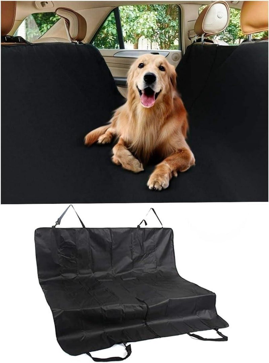 Hondendeken Auto - Autostoelhoes Hond - Reizen met Honden - Waterdicht Krasbestendig - Voor Achterbank - Zwart