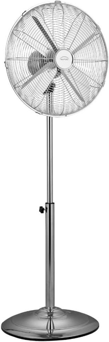 Staande ventilator - Metaal ventilator - Ruimte koelen - Hoogwaardige afwerking - 40 cm - Chroom