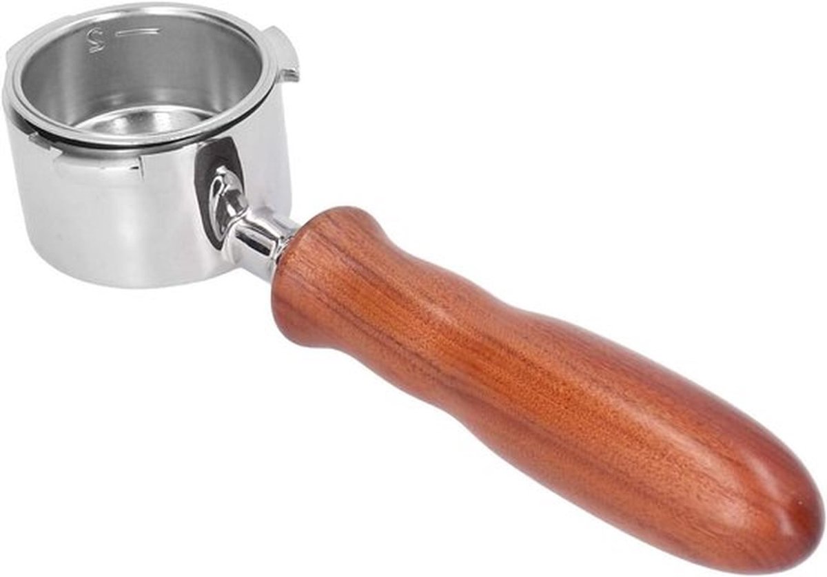 Bodemloze filterhouder voor espressomachines - thuisgebruik - RVS - 51 mm