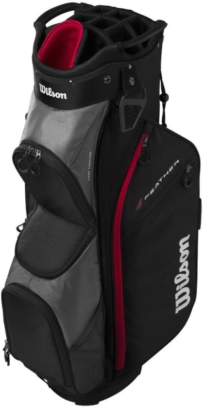 Sac à dos Wilson Feather Cartbag Zwart/ Grijs/ Rouge