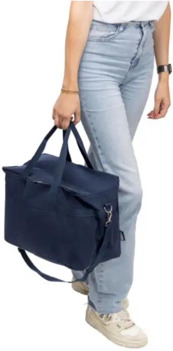 Impression Koeltas Luz - blauw - voor lunchpakket of drankjes - 23 ltr - 39 x 28 x 21 cm - draagband van Merkloos — afbeelding 4