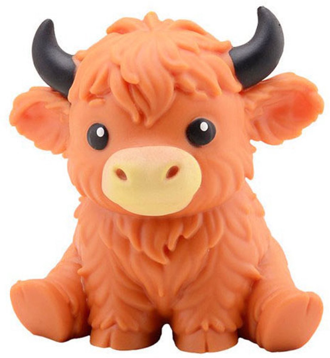 Johntoy Squeeze anti-stress speelgoed highland koe oranje.