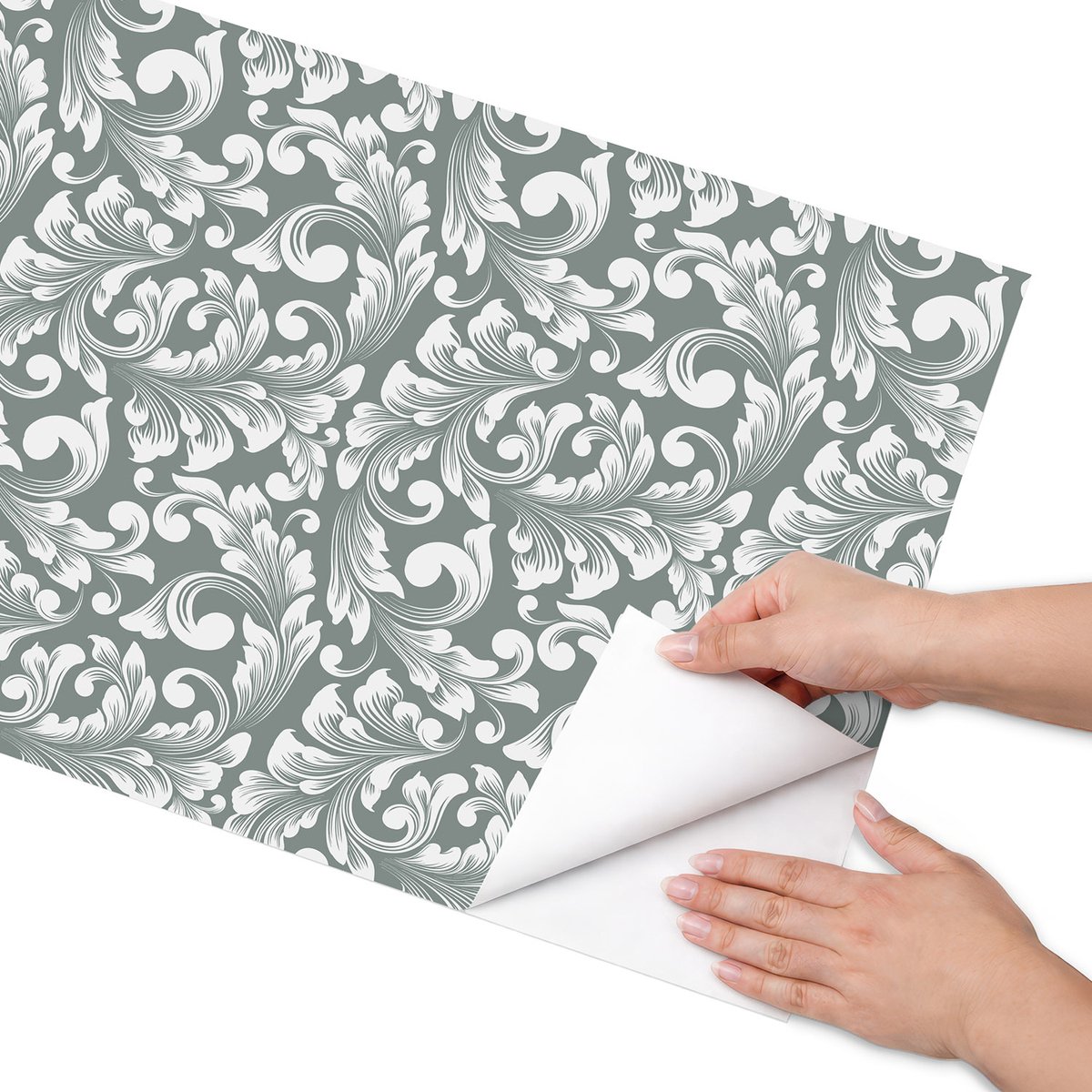 Coloray Meubel Wrap Folie - Groente Meubelfolie - 50x100 cm - Decoratiefolie Elegant patroon - Meubel Wrap Folie - Klassiek Meubelfolie - Plakfolie Meubels - Keuken decoratie - Achtergronden en patronen