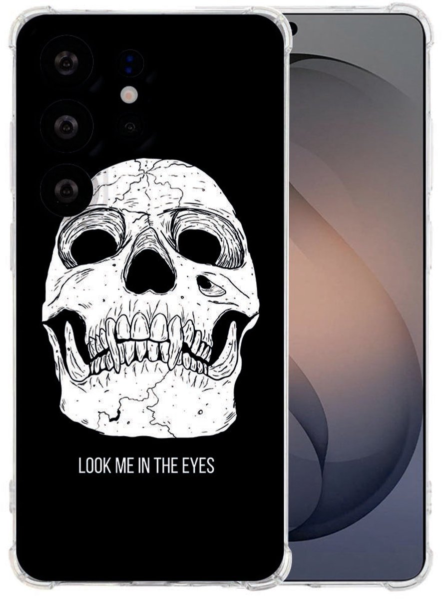 Flexibele back cover Samsung Galaxy S26 Ultra Skull Eyes Shockproof