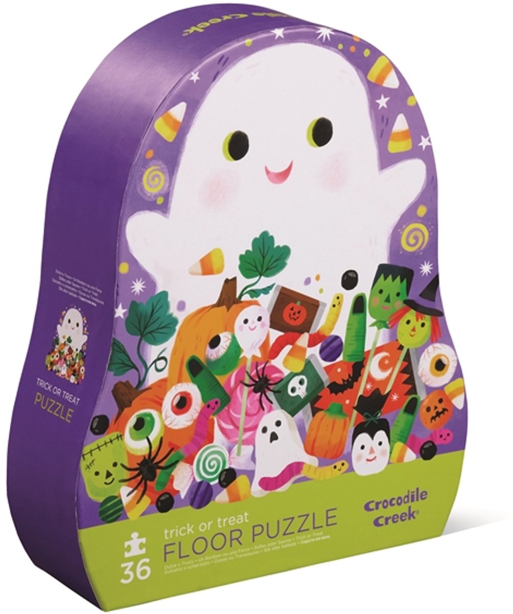 Crocodile Creek puzzel Halloween 36 stukjes trick or treat karton.