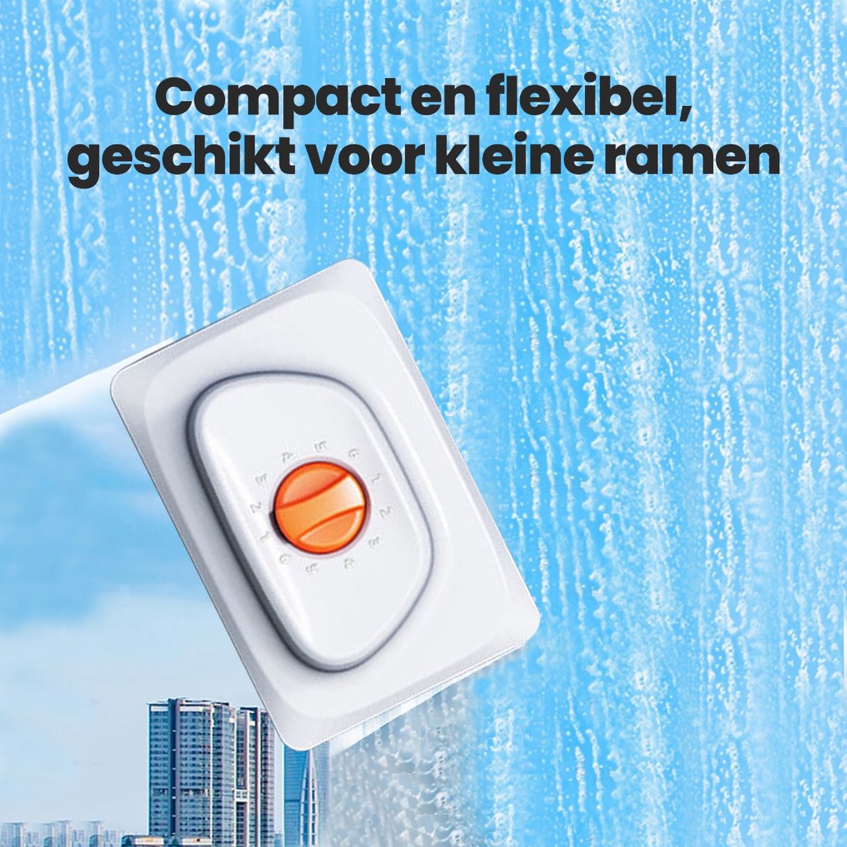 Magnetische ramenwasser voor enkel / dubbel / triple glas - 5-35 mm - Ruitenreiniger - Magneet raamwisser - Raamwasser - Ramenwisser thumbnail 3