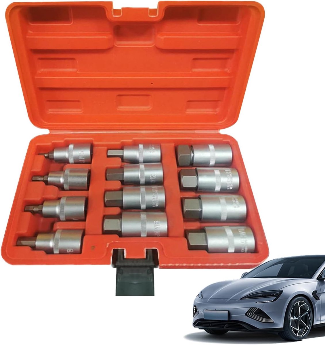 Dopsleutelset 13 Delig - Socket Set - Klus Klussen - Roestbescherming - 2-22 mm