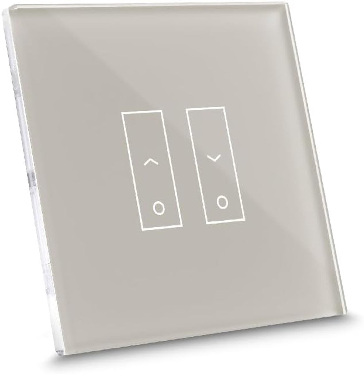 Slimme Rolluikschakelaar - Jaloezie Schakelaar - Woonhuis Automatisering - Met Temperatuur Sensor - 8.3 x 3.5 x 8.3 cm - Beige