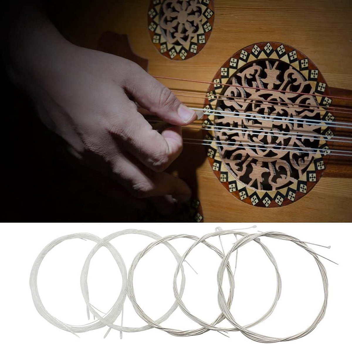 Oud Snarenset - Muziek Sneren - Muziek Maken - Lichtgewicht Duurzaam - 10 Snaren - Zilverkleurig