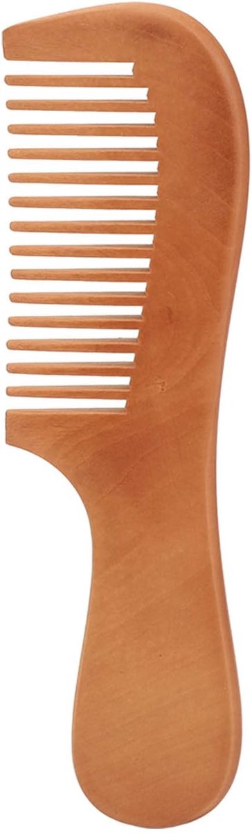 Houten Kam - Baardkam Styling - Haar Ontklitten - Met Handvat - Natuurlijk Hout