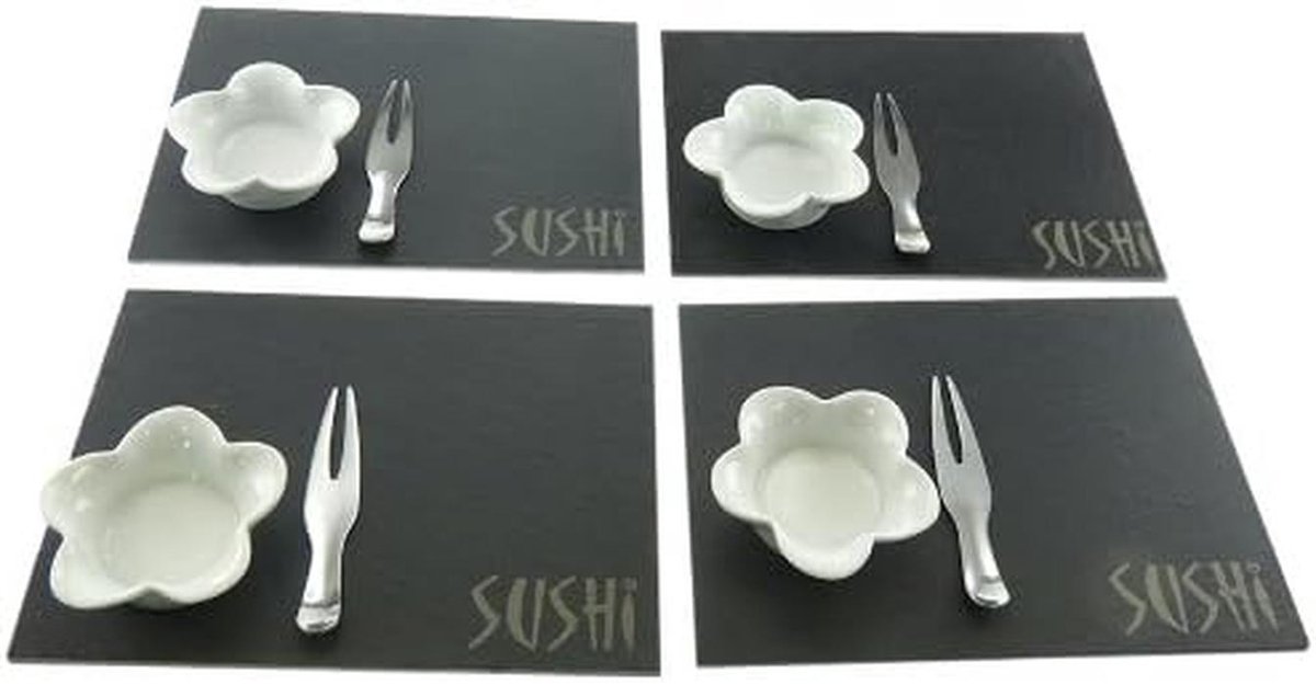 Sushi Servies - Japans Servies - Dineren Thuis - Vaatwasserbestendig - 12 Delig