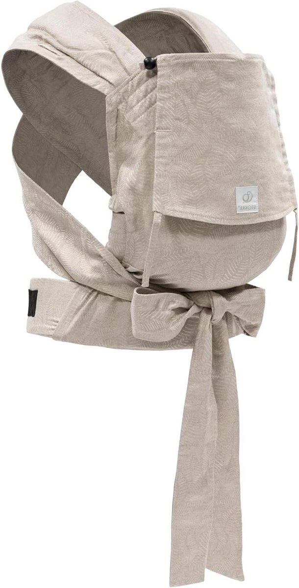 Draagzak Halve Gesp - Baby drager - Dichtbij dragen - Verstelbaar en ergonomisch - Tot 15 kg - Floral Beige