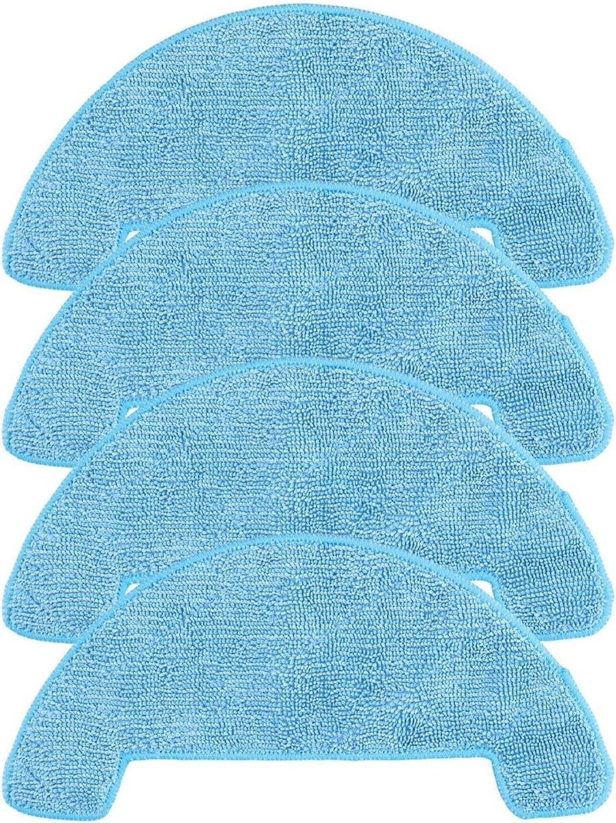 Microfiber Mop Pads - Wasbare Doeken - Stofzuiger Onderhoud - Perfecte Compatibiliteit - 4/10 Stuks - Blauw