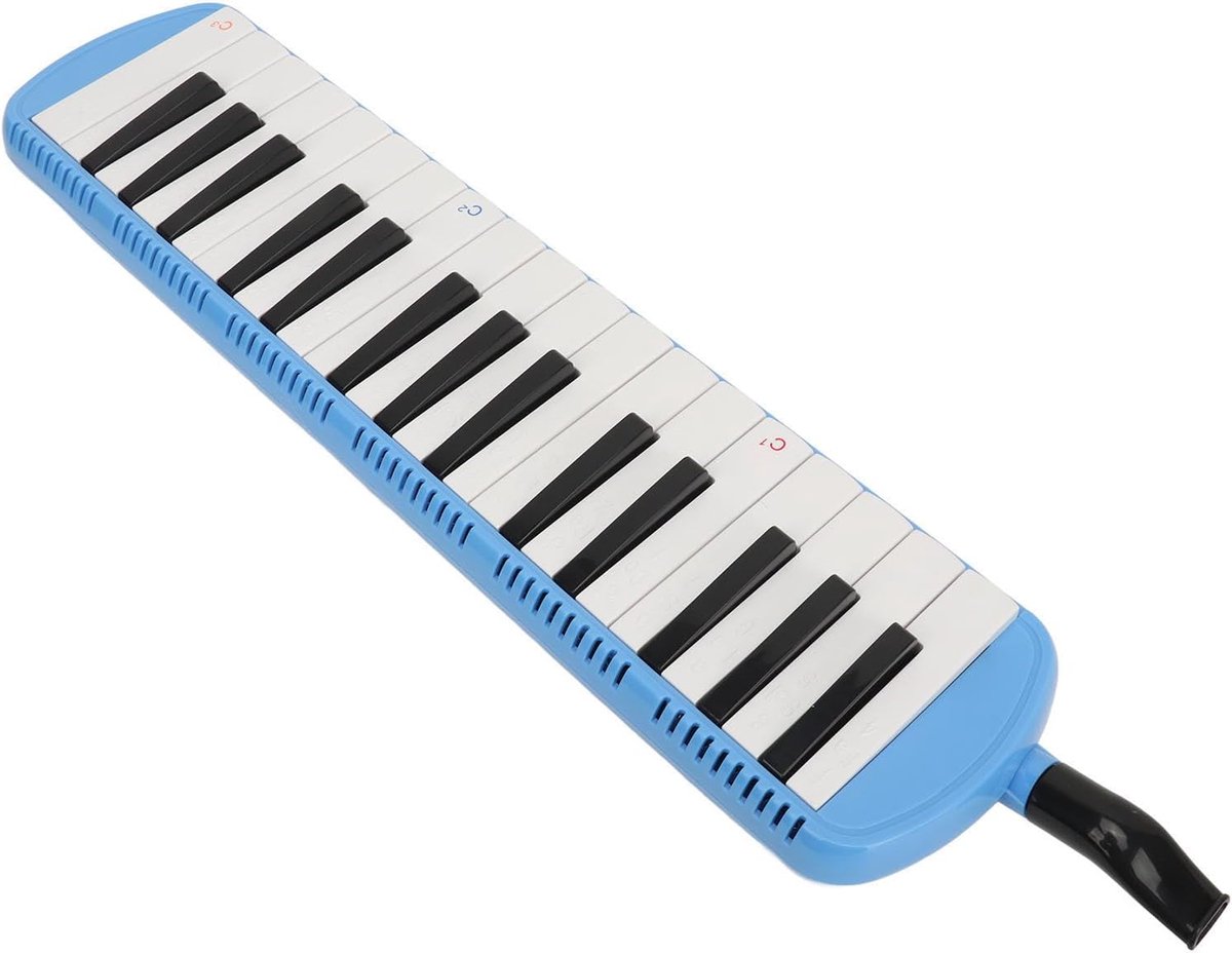 Melodica 32 Toetsen - Blaasinstrument Mondorgel - Muziek Leren Spelen - Uitstekende Geluidskwaliteit - 44 x 13 x 5 cm