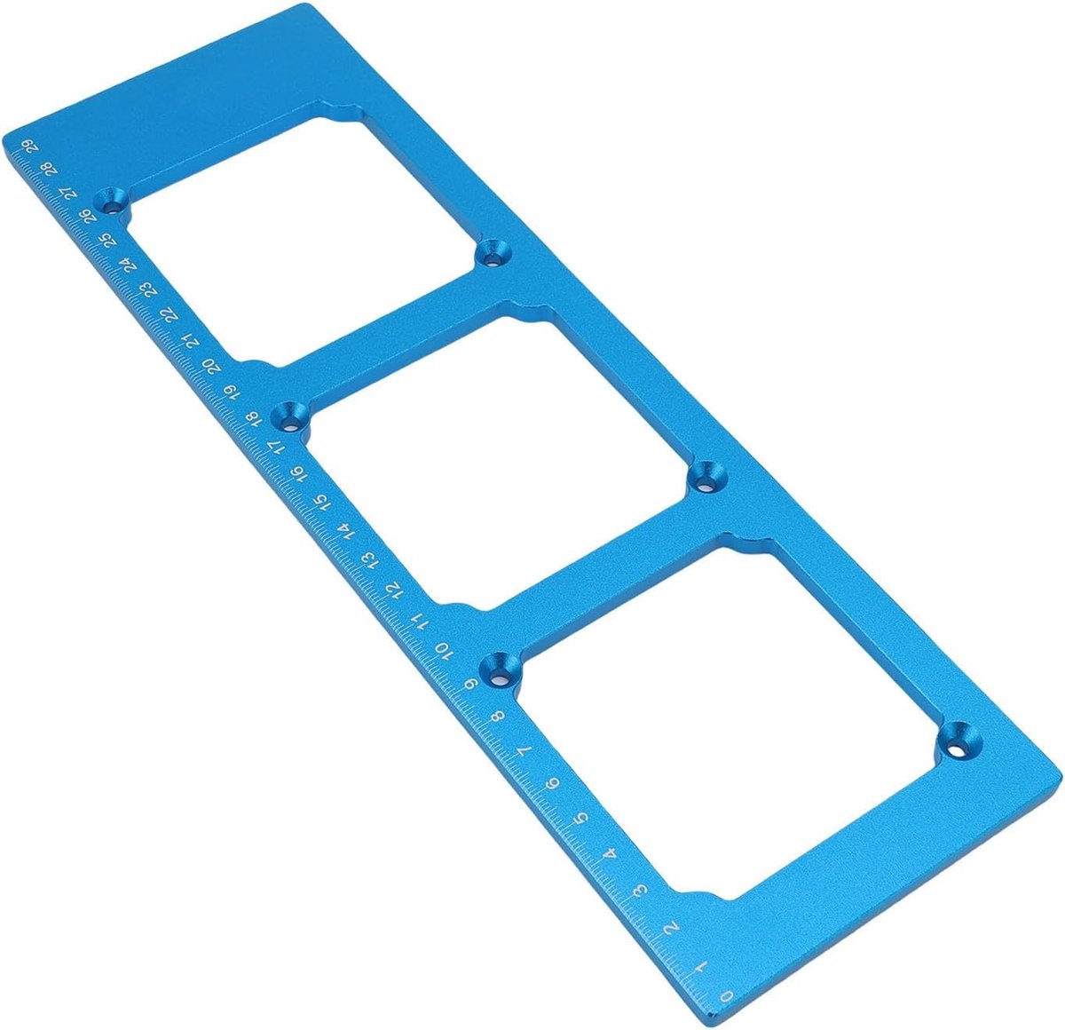 Draadbox sjabloon - Stopcontact gereedschap - Nauwkeurig frezen - Aluminium legering - 33 x 3 cm