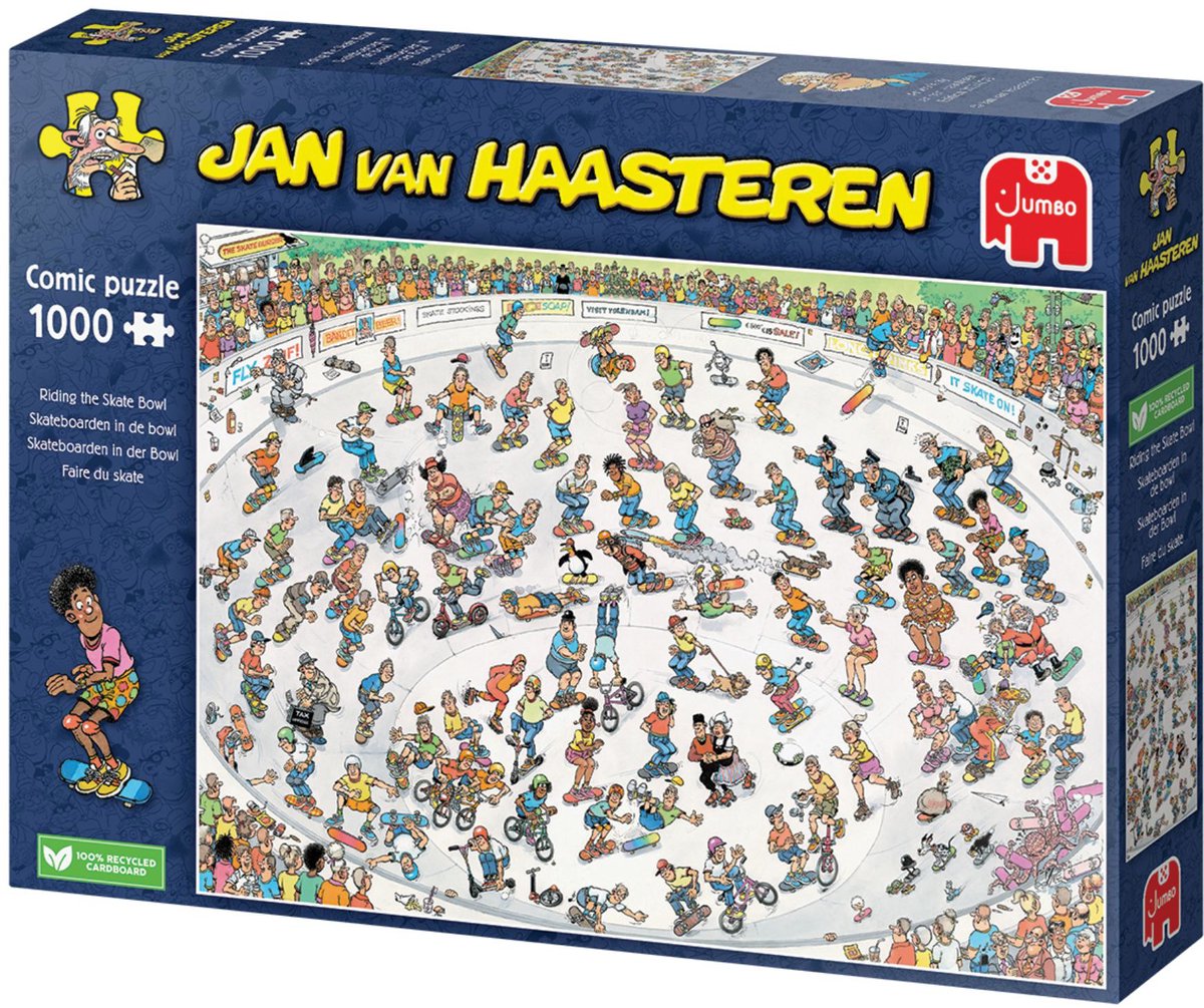 Jan van Haasteren - Skateboarden In De Bowl - 1000 stukjes puzzel - Legpuzzel — afbeelding 2
