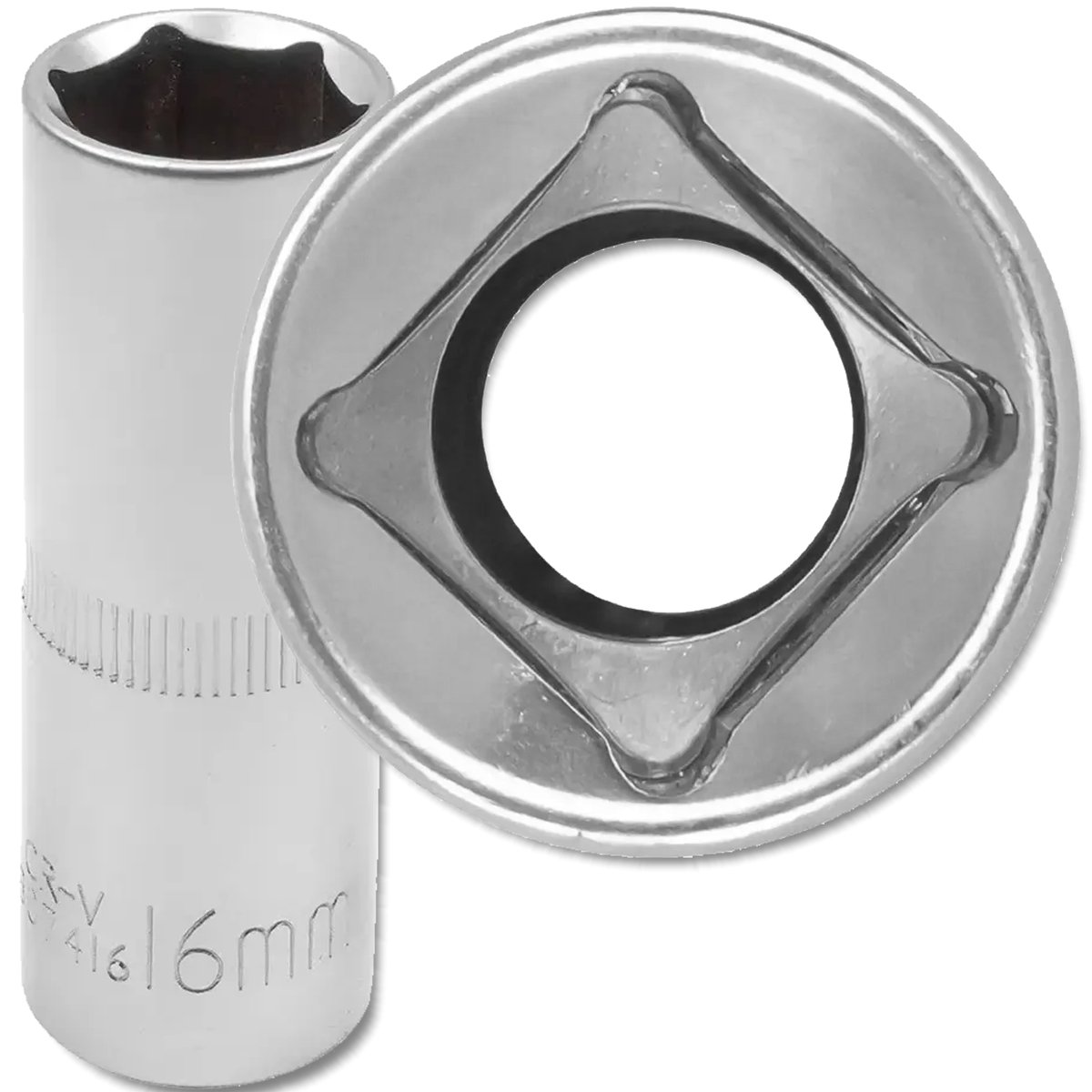 JCB Nasadka - Bougiesteksleutel - 1-2" - 16mm - Zeskant