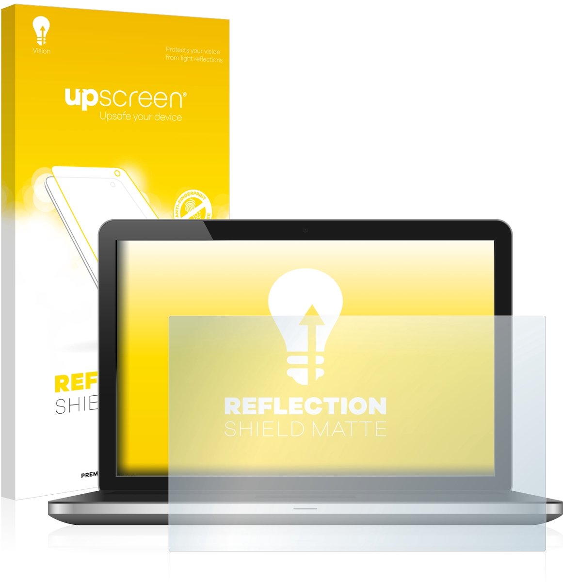 upscreen - Screenprotector voor Standaardmaten met 13.1 inch-scherm [290 mm x 163 mm, 16:9] - Folie Beschermfolie anti glare matte