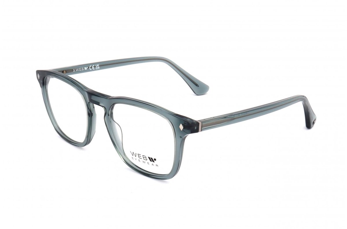 Web WE5386 Shiny light blue 50/20/145 MAN Brilmonturen