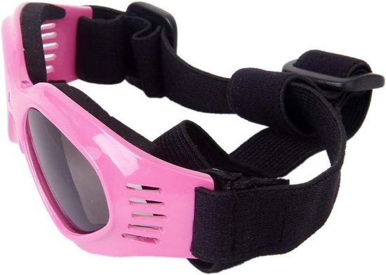 Honden Zonnebril - Hondenbril Puppybril - Oogbescherming Huisdier - UV Winddicht Gepolariseerd - 14 cm x 4.5 cm - Roze van Merkloos — afbeelding 4