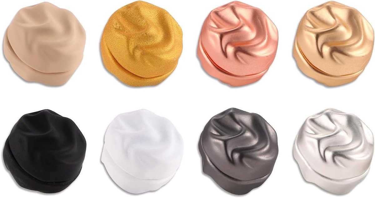 8-delige magnetische pins voor hijab en sjaals, veelzijdige en kleurrijke sluitingen voor kleding en accessoires